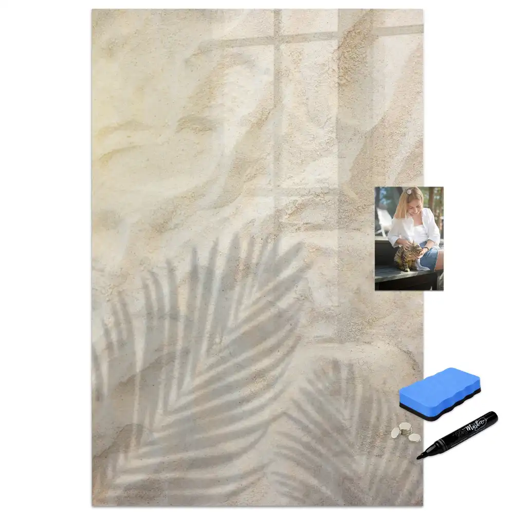 Tableau magnétique pour écriture motif sable chaud d'été
