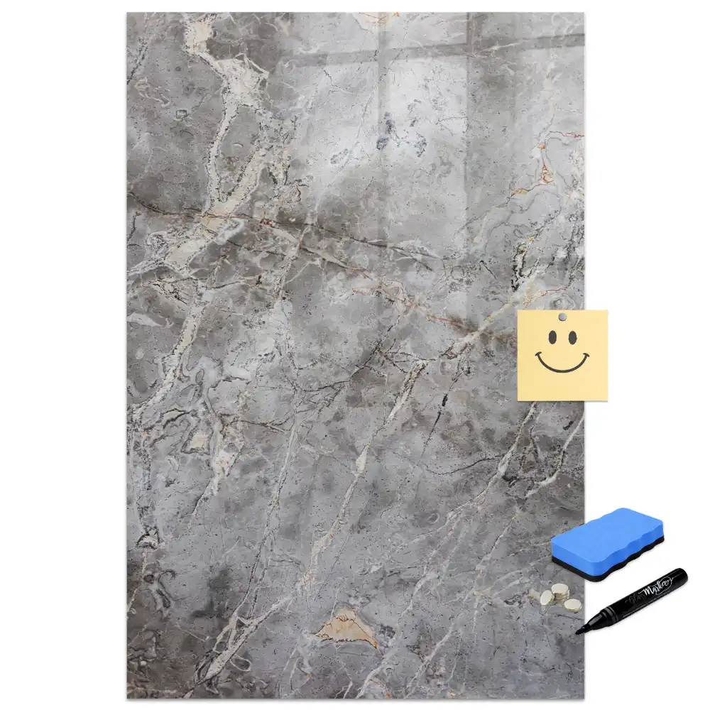 Tableau magnétique avec feutre granit foncé