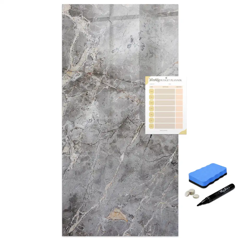 Tableau magnétique avec feutre granit foncé