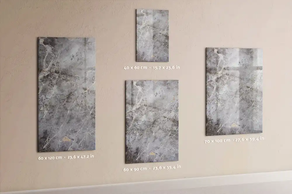 Tableau magnétique avec feutre granit foncé