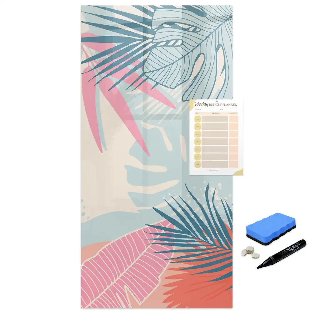 Tableau magnétique pour dessin à motifs de feuilles subtiles