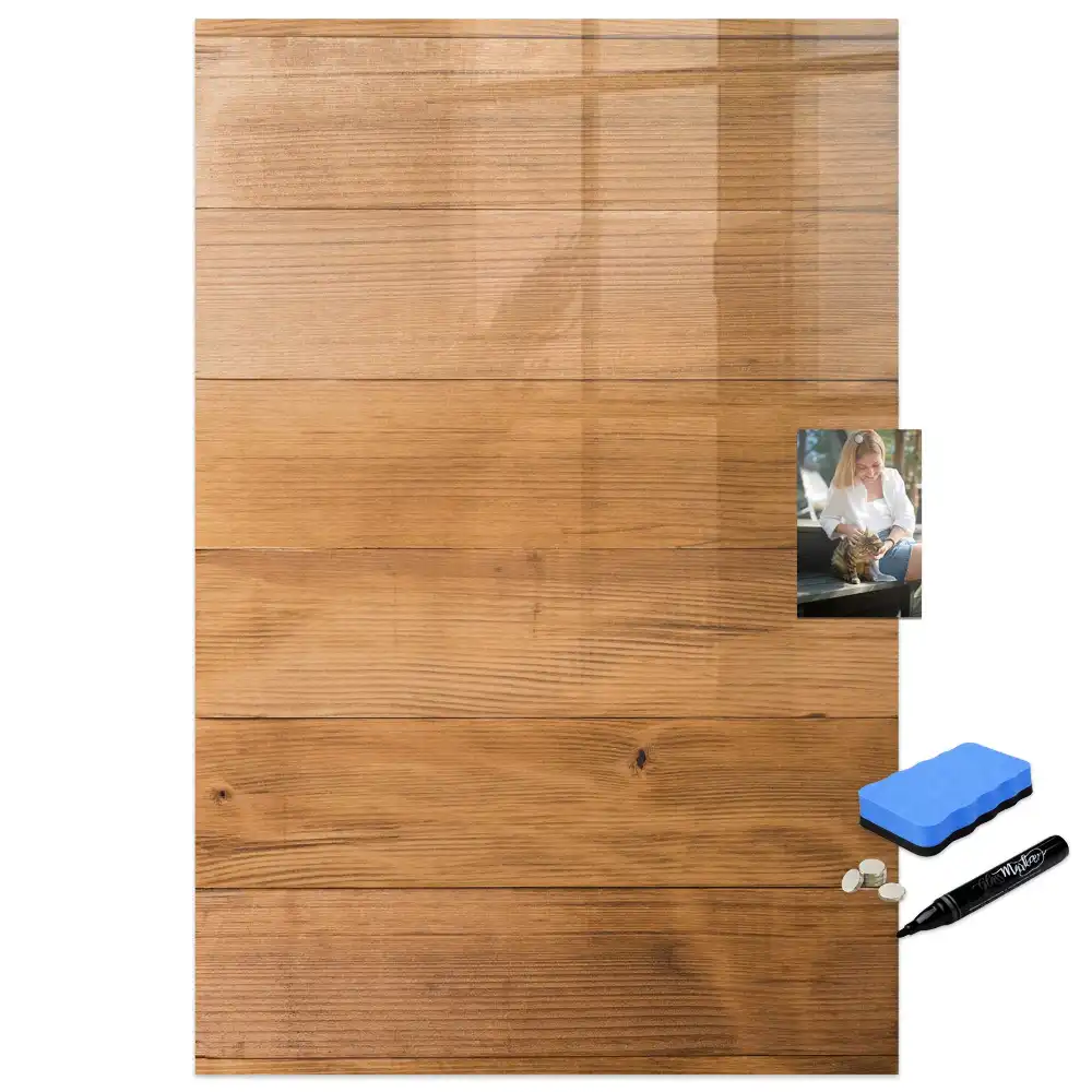 Tableau magnétique pour dessin avec cadre en bois mural