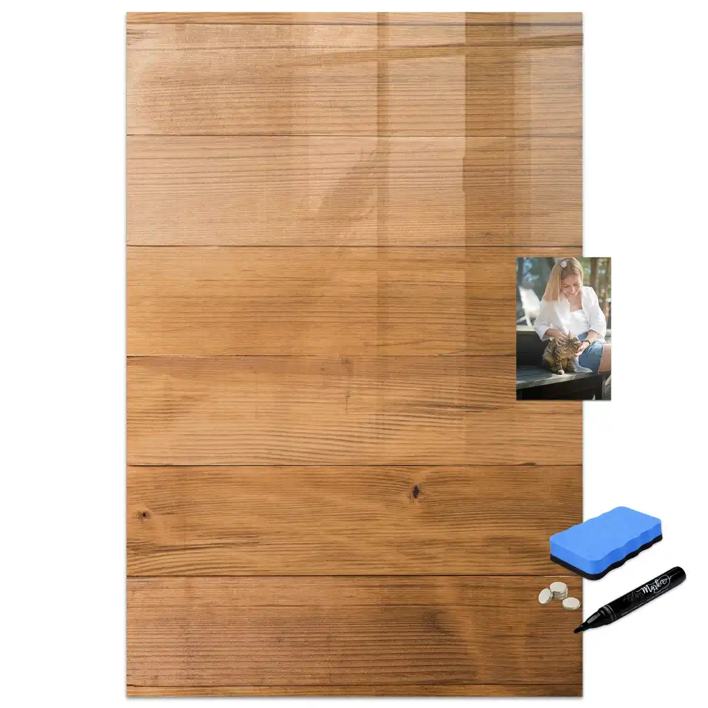 Tableau magnétique pour dessin avec cadre en bois mural