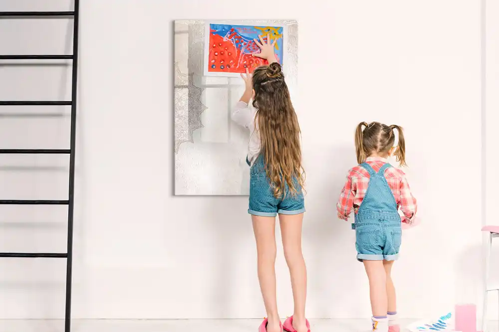 Tableau magnétique effaçable à motifs mandala