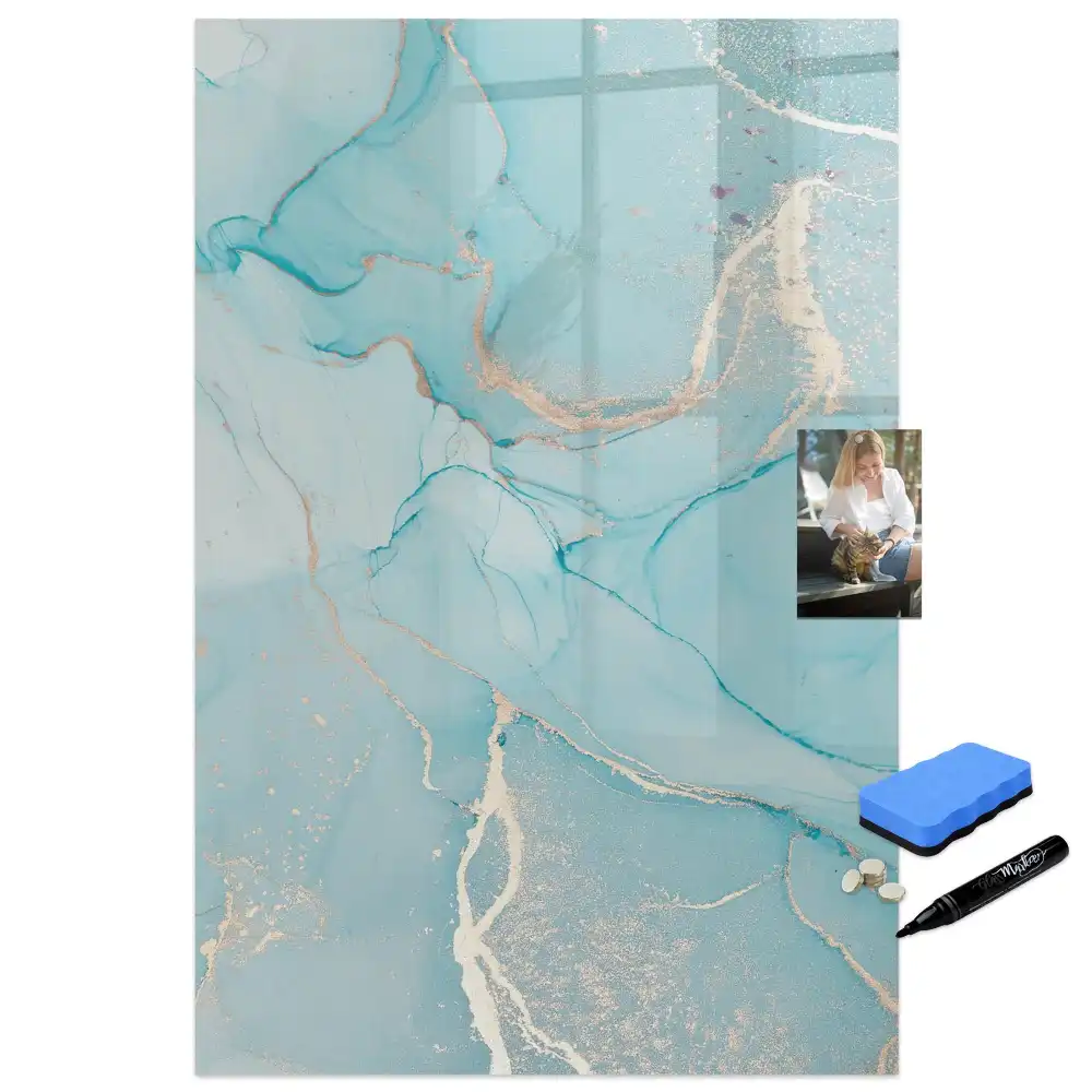 Tableau magnétique à dessin motif marbre