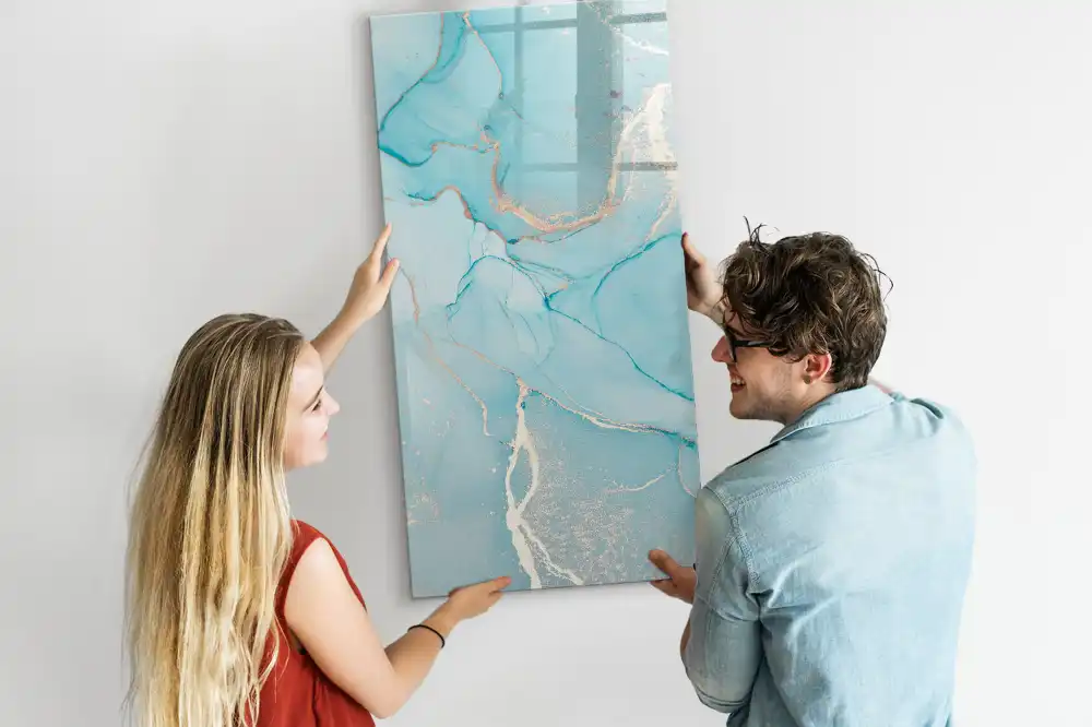 Tableau magnétique à dessin motif marbre
