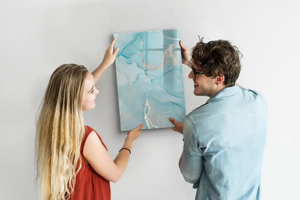 Tableau magnétique à dessin motif marbre