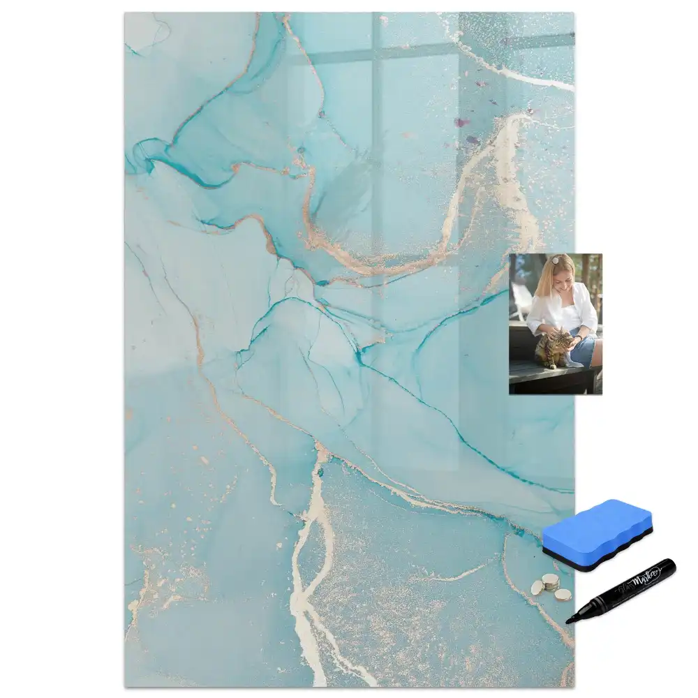Tableau magnétique à dessin motif marbre