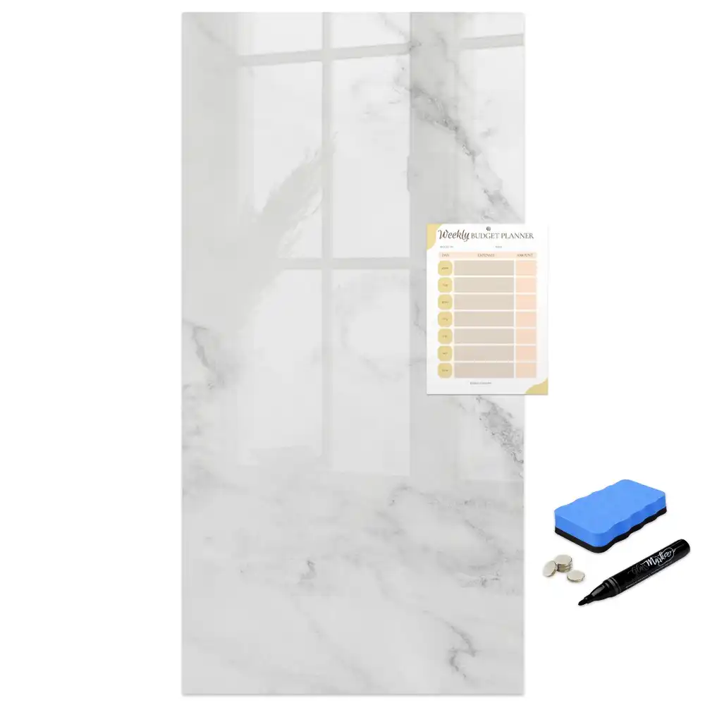Tableau magnétique effaçable à motif marbre classique