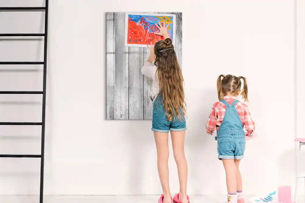 Tableau magnétique pour écriture sur planches peintes