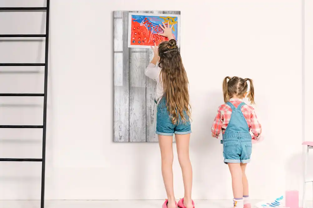 Tableau magnétique pour écriture sur planches peintes