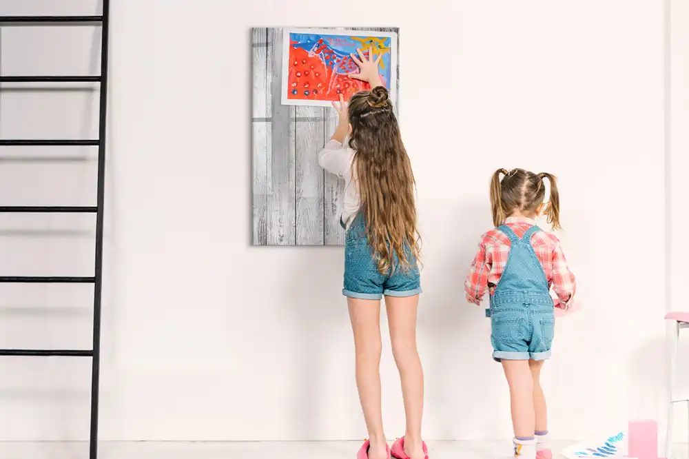 Tableau magnétique pour écriture sur planches peintes