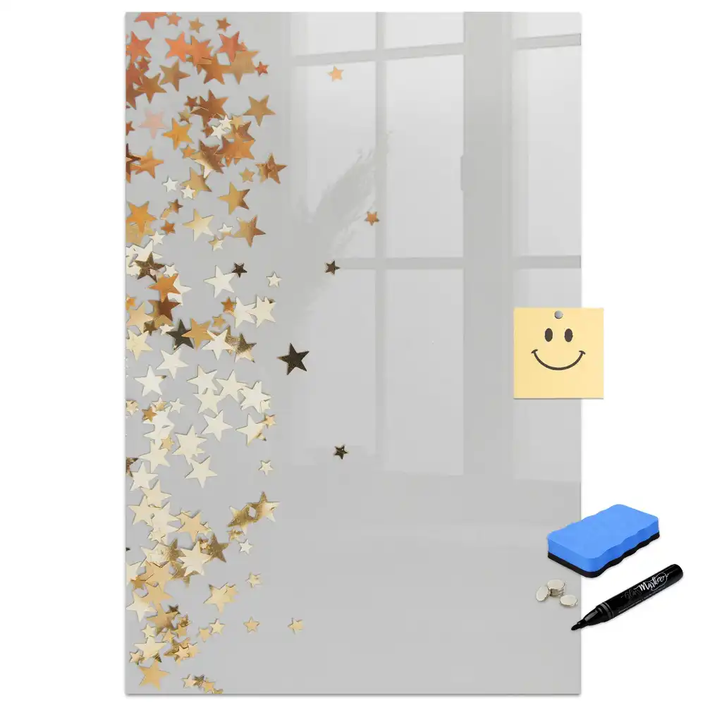 Tableau magnétique effaçable à motifs petites étoiles