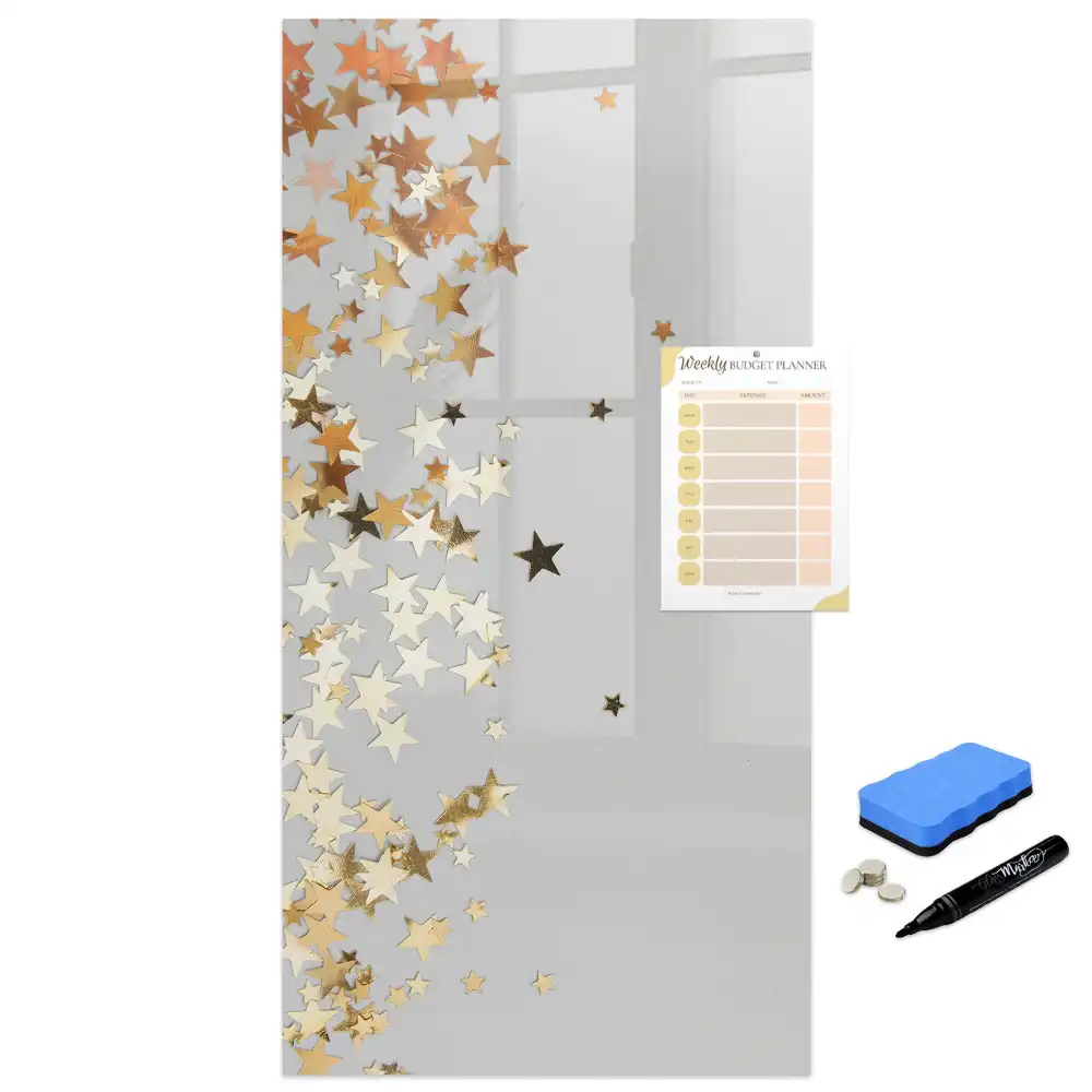 Tableau magnétique effaçable à motifs petites étoiles