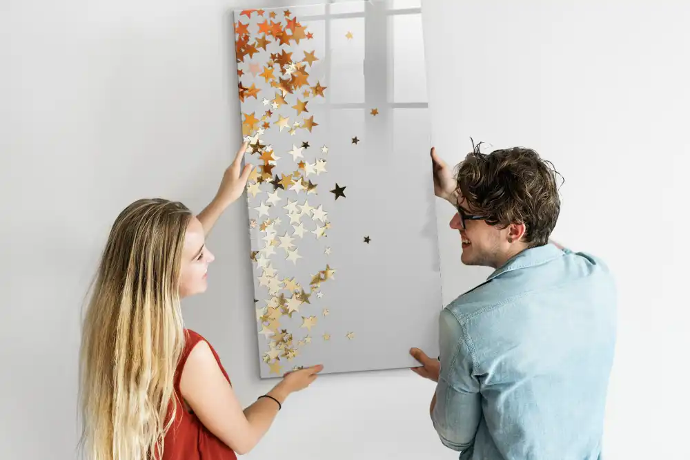 Tableau magnétique effaçable à motifs petites étoiles