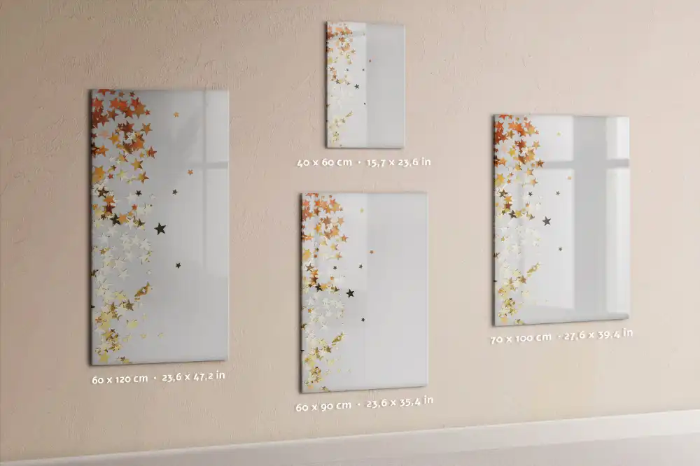 Tableau magnétique effaçable à motifs petites étoiles