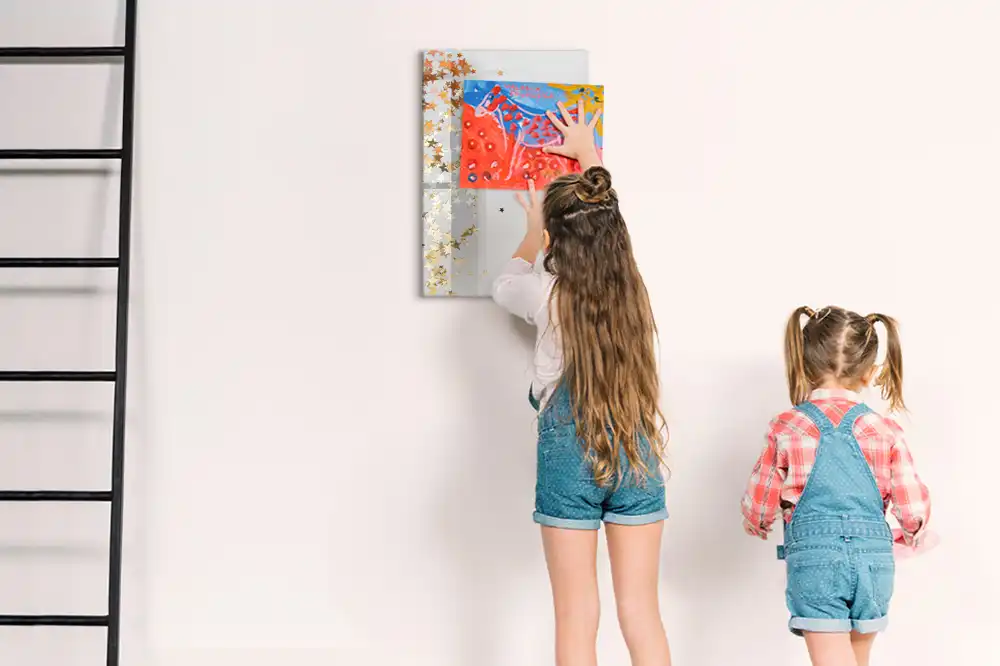 Tableau magnétique effaçable à motifs petites étoiles