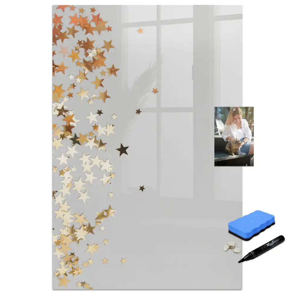 Tableau magnétique effaçable à motifs petites étoiles