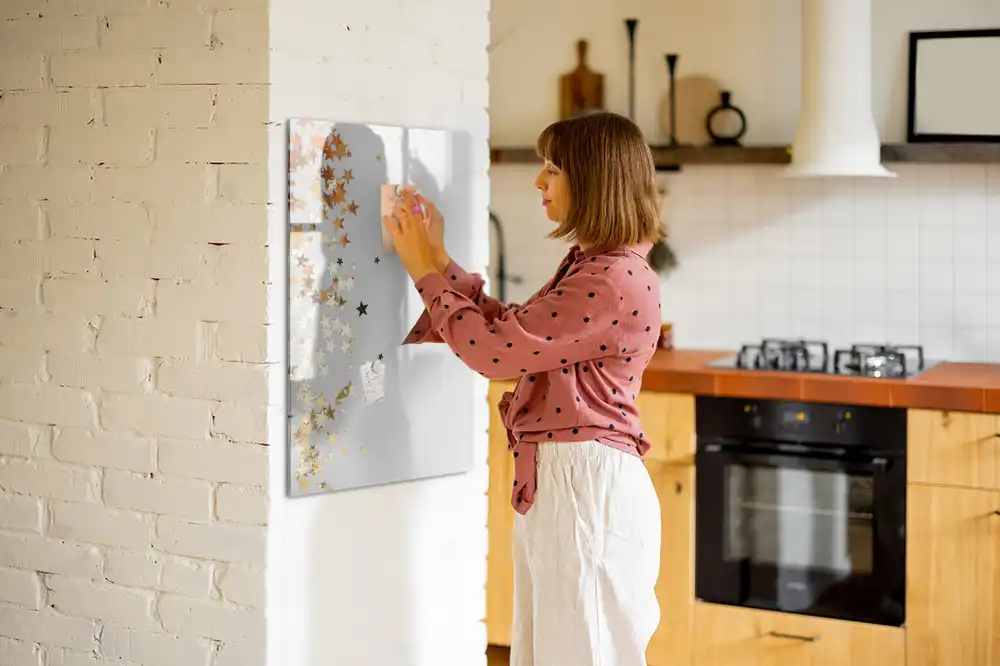 Tableau magnétique effaçable à motifs petites étoiles