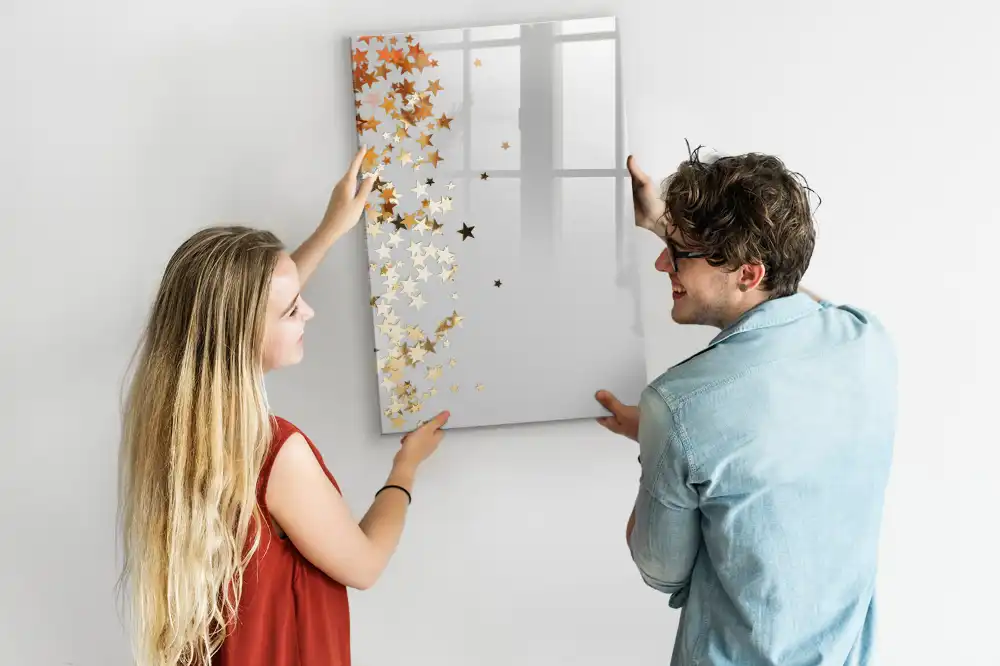 Tableau magnétique effaçable à motifs petites étoiles
