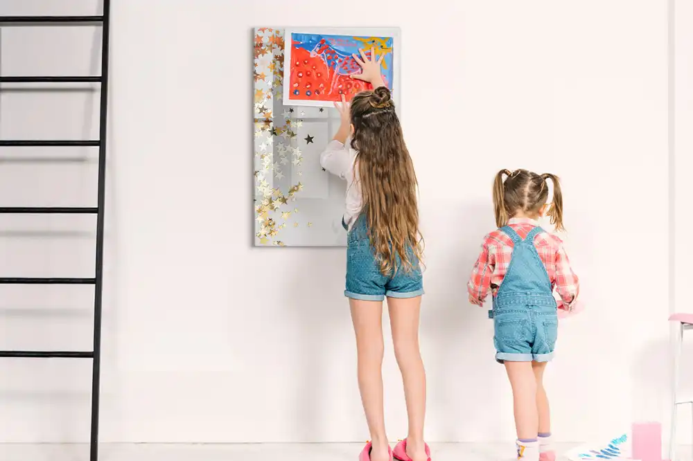 Tableau magnétique effaçable à motifs petites étoiles