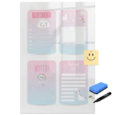 Tableau magnétique pour enfants avec feutre motif contes de fées