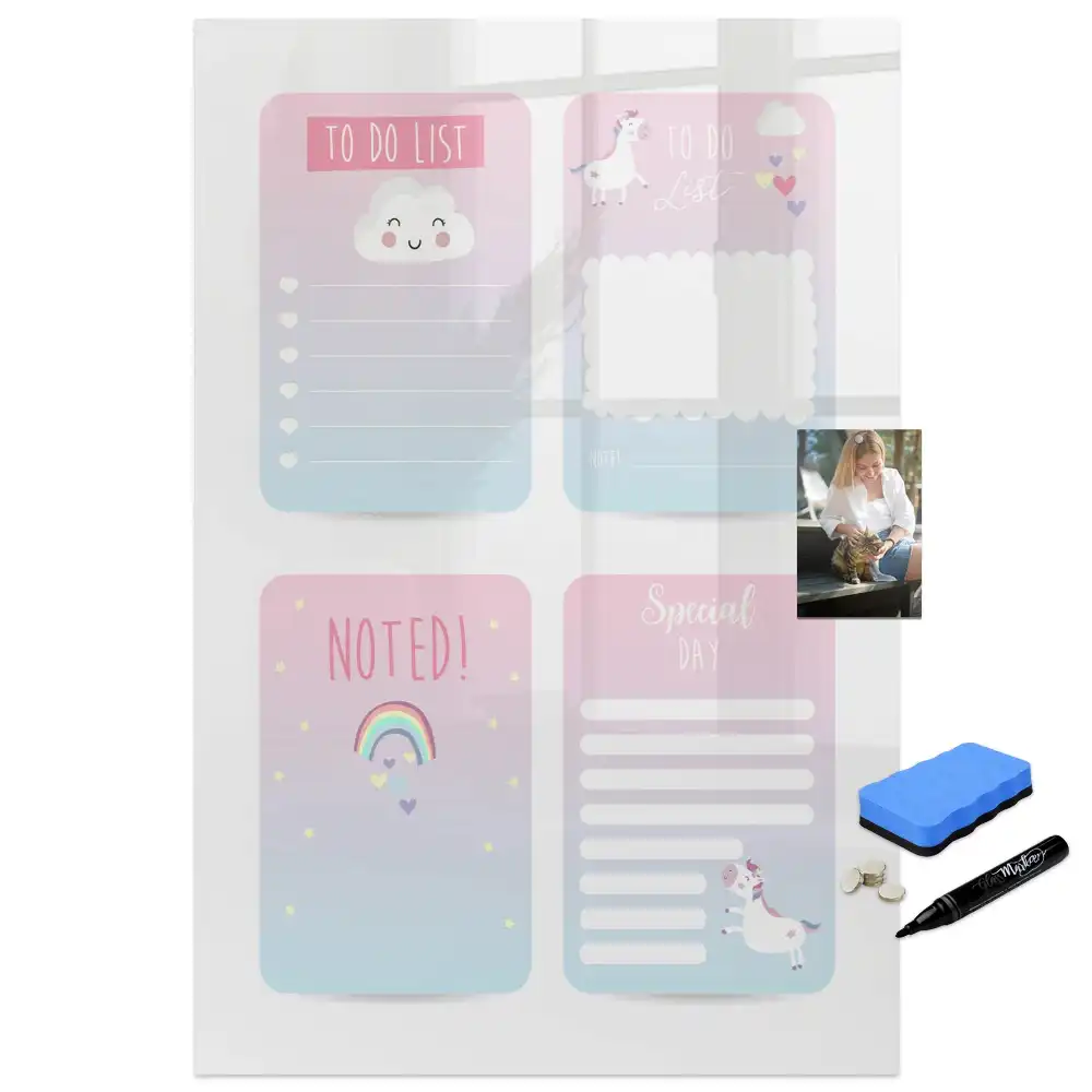 Tableau magnétique pour enfants avec feutre motif contes de fées