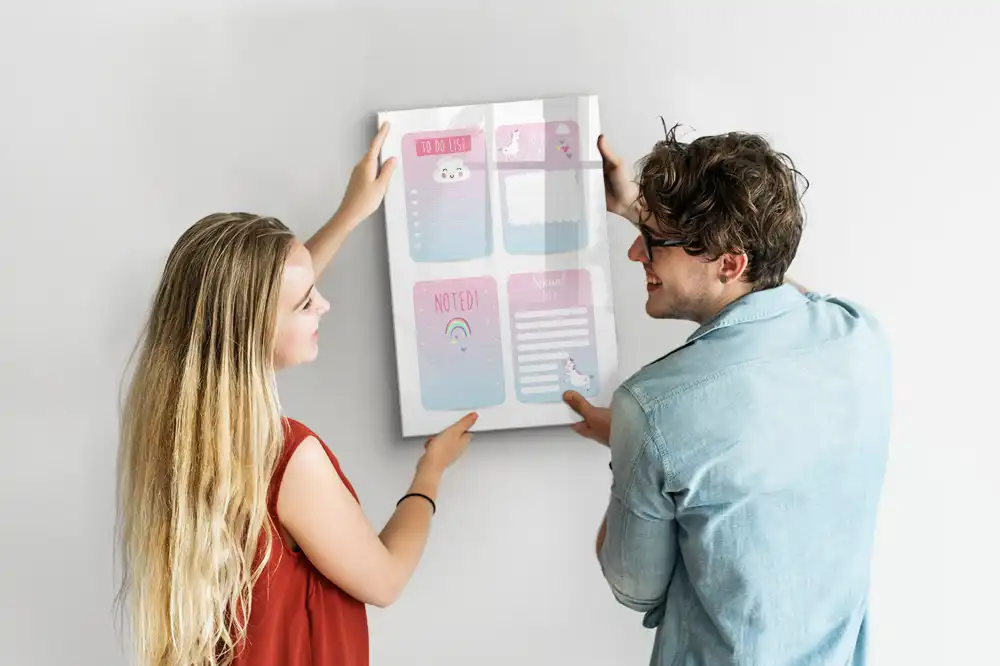 Tableau magnétique pour enfants avec feutre motif contes de fées