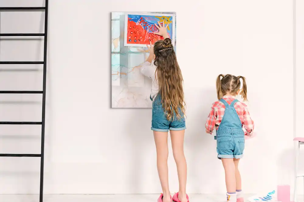 Tableau magnétique pour écriture à l'encre artistique