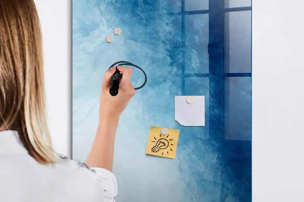 Tableau blanc magnétique effaçable à sec