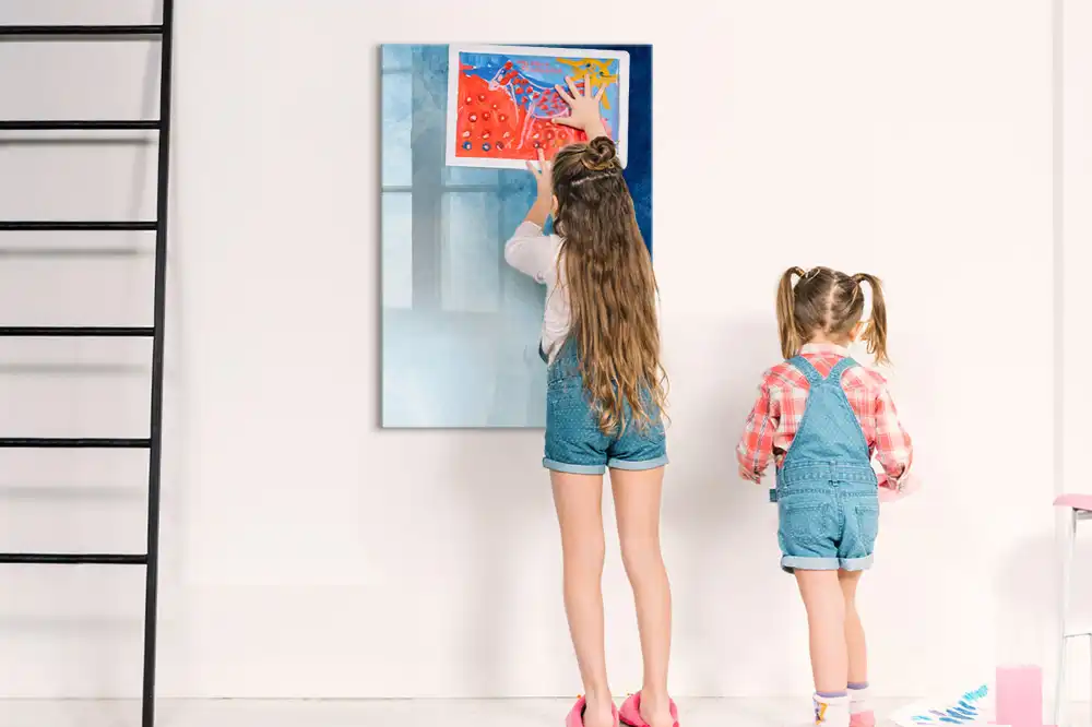 Tableau blanc magnétique effaçable à sec