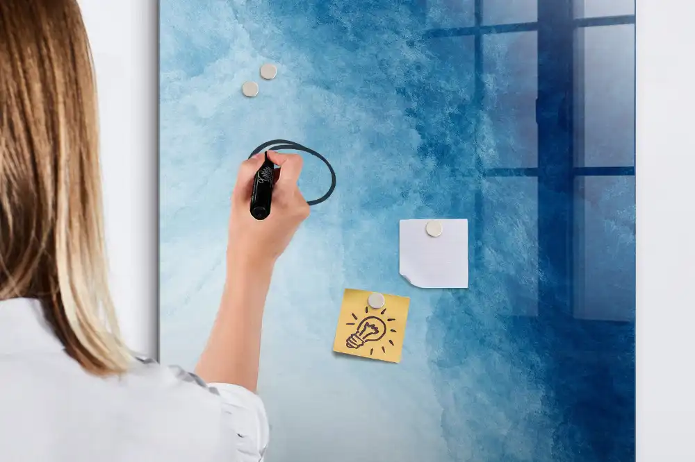 Tableau blanc magnétique effaçable à sec