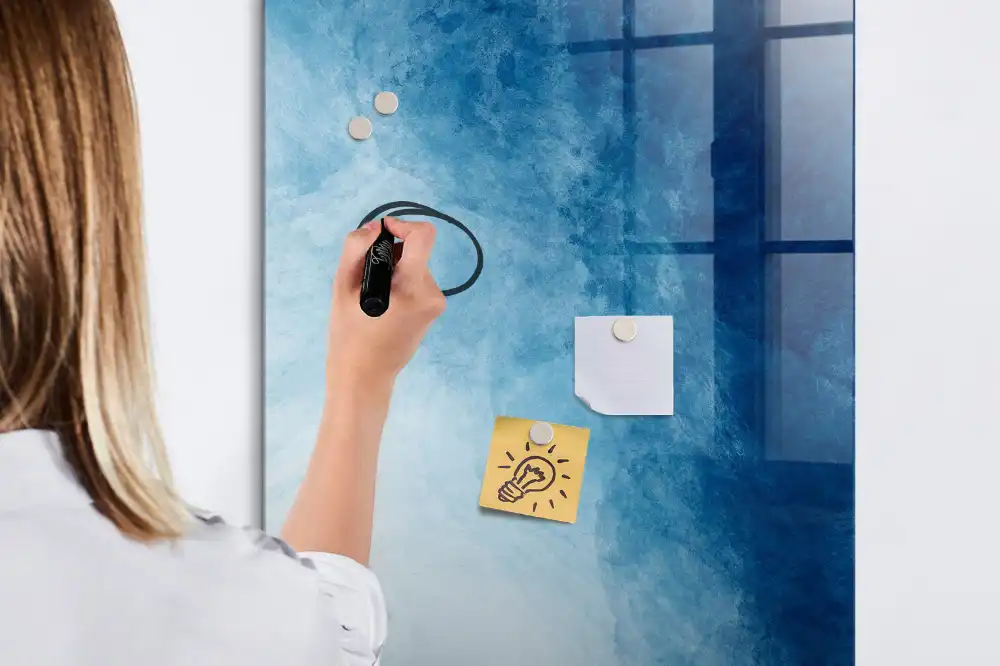 Tableau blanc magnétique effaçable à sec