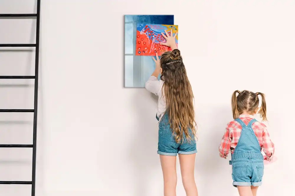 Tableau blanc magnétique effaçable à sec