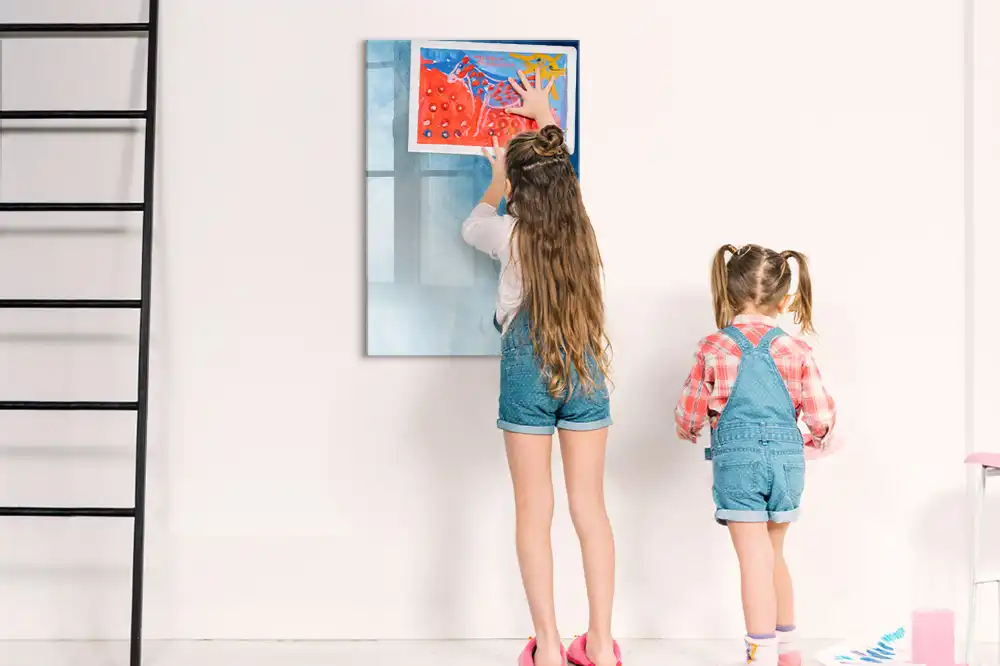 Tableau blanc magnétique effaçable à sec
