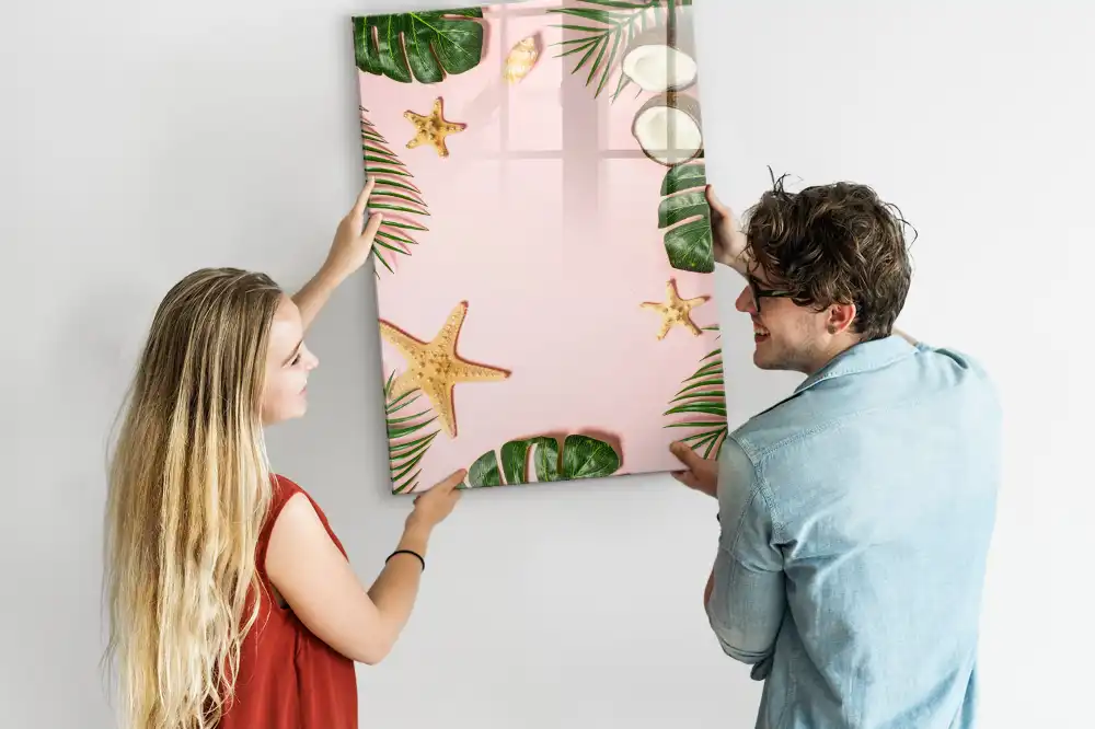 Tableau magnétique avec feutre motif frontière d'été