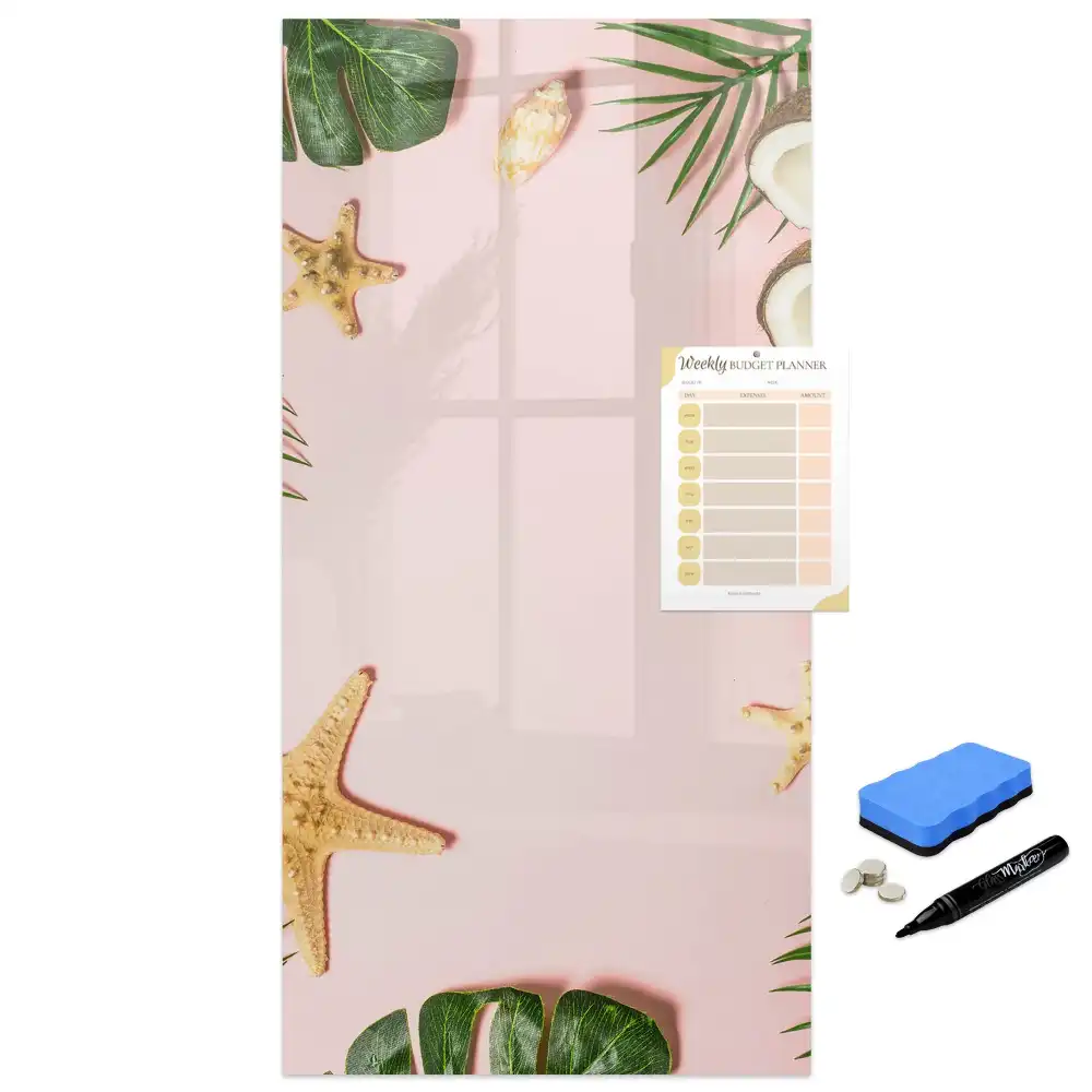 Tableau magnétique avec feutre motif frontière d'été