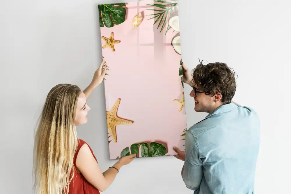 Tableau magnétique avec feutre motif frontière d'été