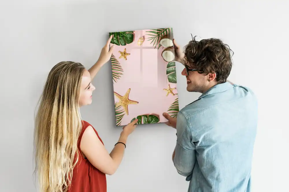 Tableau magnétique avec feutre motif frontière d'été