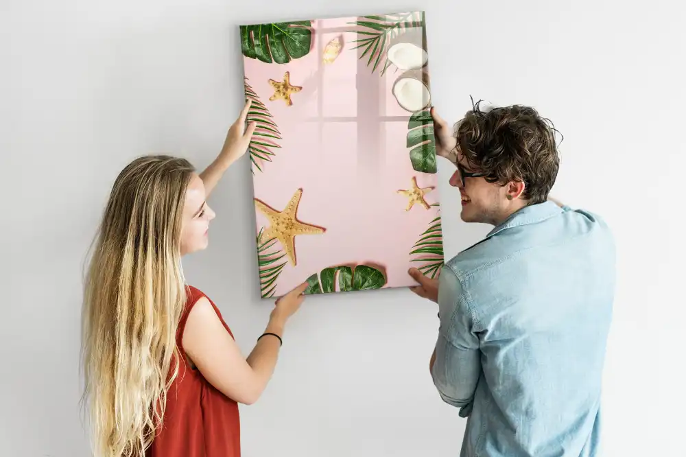 Tableau magnétique avec feutre motif frontière d'été