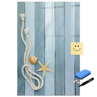 Tableau magnétique avec motifs marins pour écrire