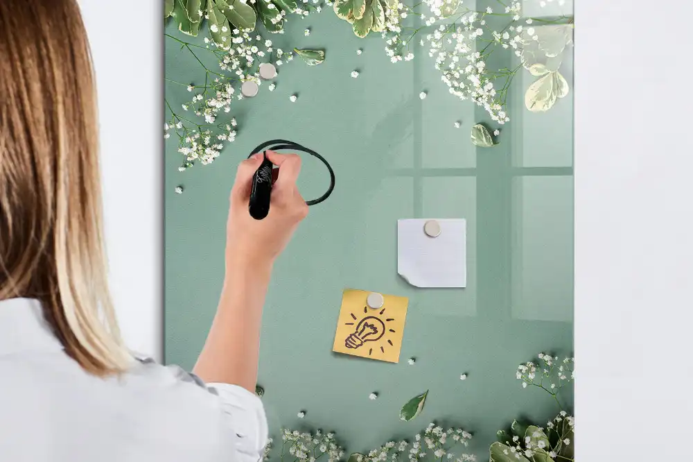 Tableau magnétique effaçable à sec pour craies