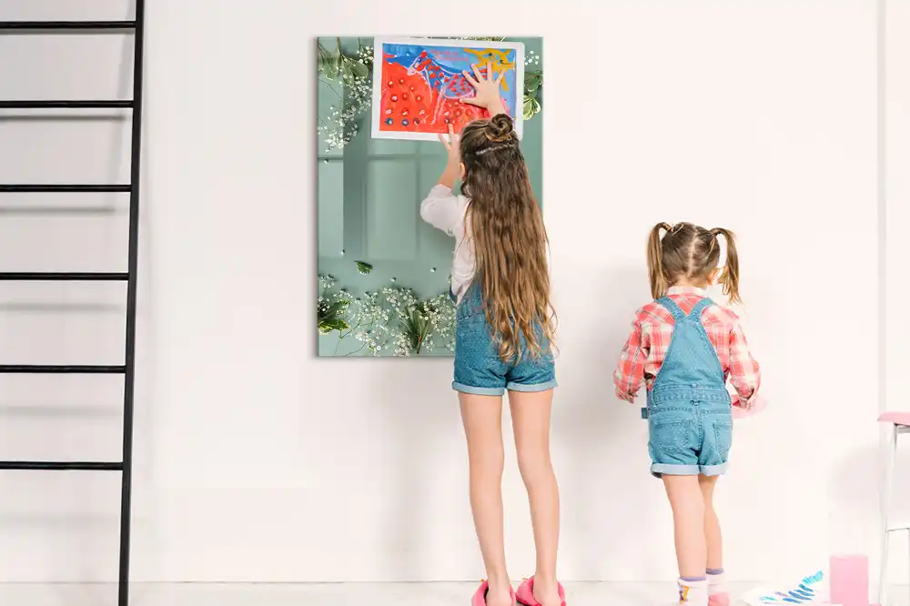 Tableau magnétique effaçable à sec pour craies