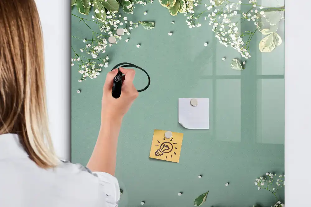 Tableau magnétique effaçable à sec pour craies