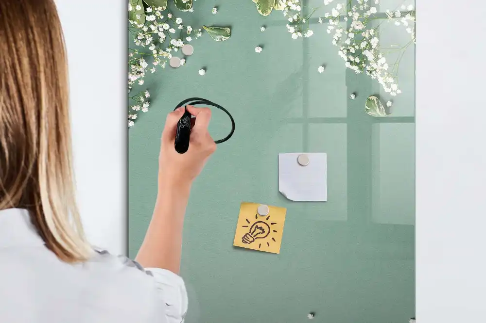 Tableau magnétique effaçable à sec pour craies