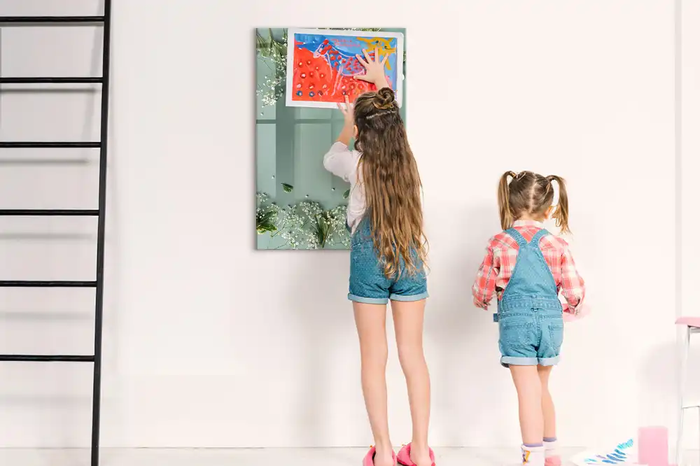 Tableau magnétique effaçable à sec pour craies