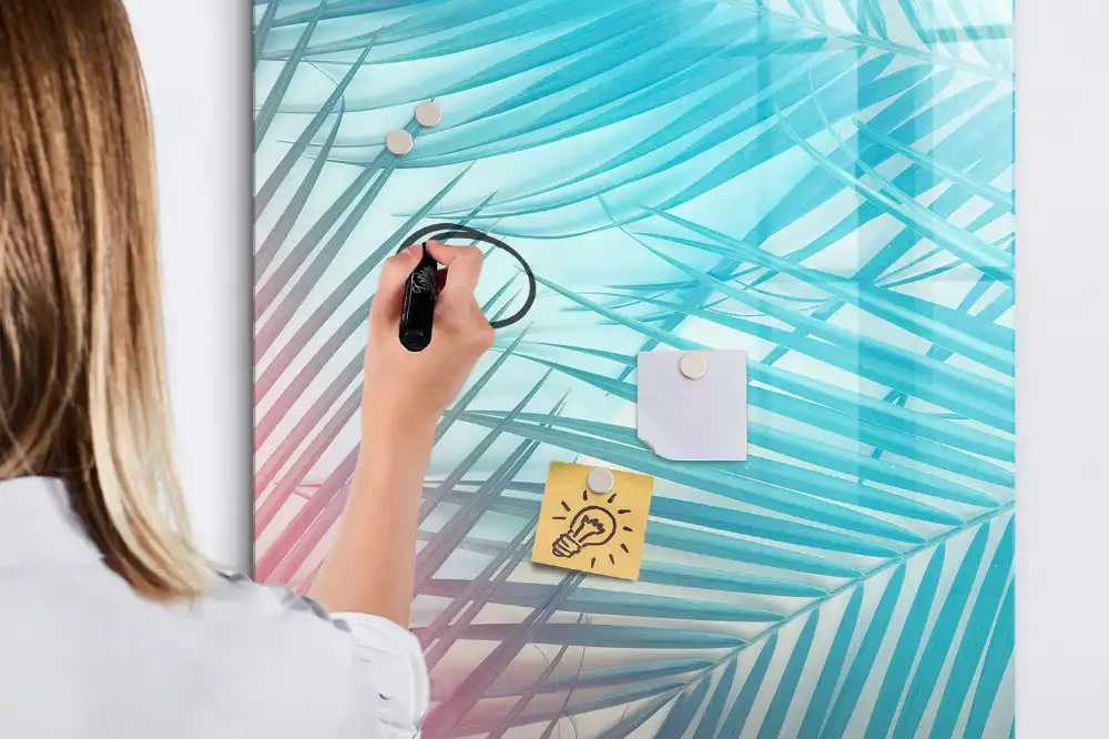 Tableau magnétique avec feutre effaçable