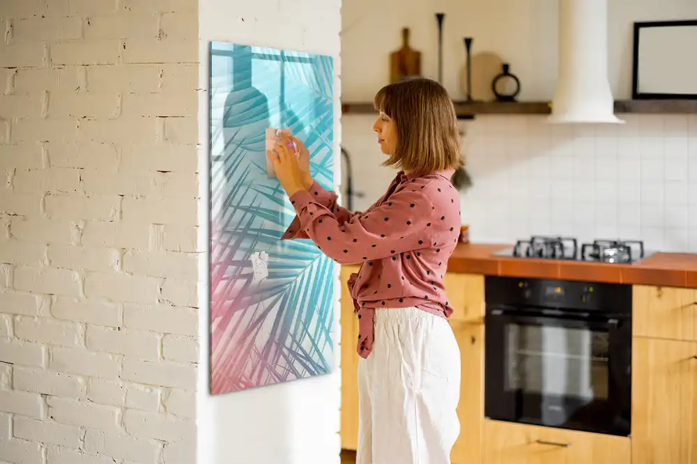 Tableau magnétique avec feutre effaçable
