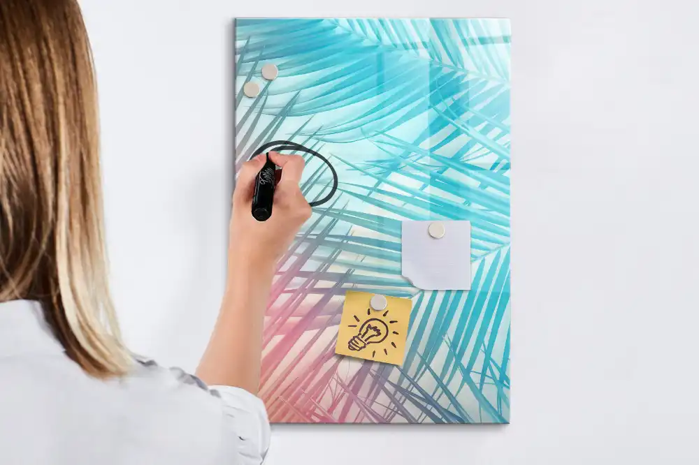 Tableau magnétique avec feutre effaçable