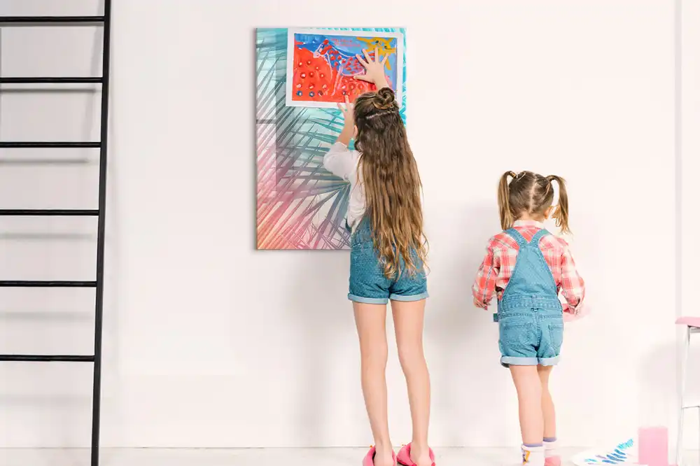 Tableau magnétique avec feutre effaçable
